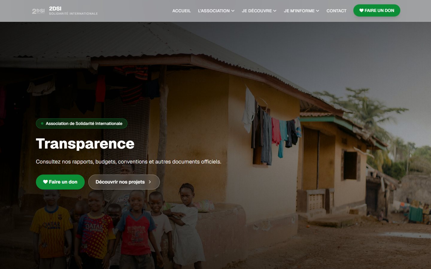 The transparency page for official documents.