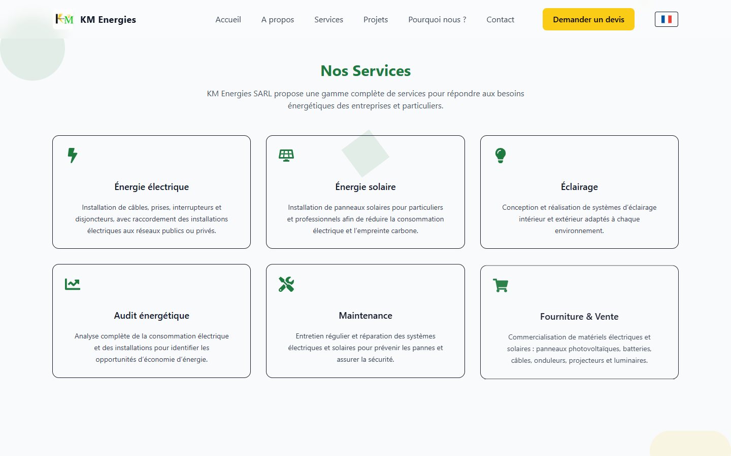 The services section.